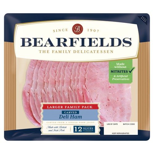 Bearfields Carved Deli Ham Family Pack Nitrite Free