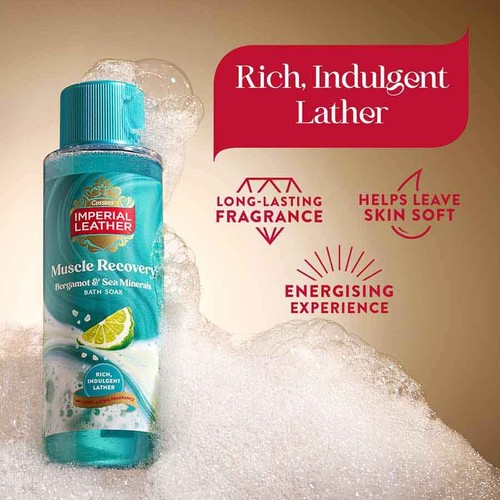 Imperial Leather Muscle Recovery Bergamot and Sea Salt Bubble Bath
