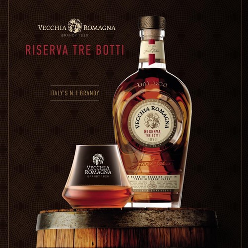 Vecchia Romagna Riserva Tre Botti 1820  Brandy