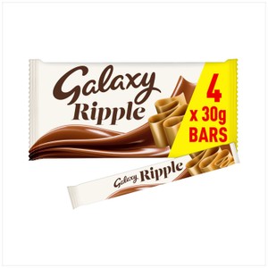 Galaxy Ripple Milk Chocolate Bars Multipack 4 x 30g