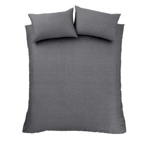 Bianca 180TC Egyptian Cotton King Duvet Set Charcoal