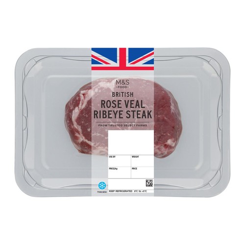 M&S British Rose Veal Ribeye Steak