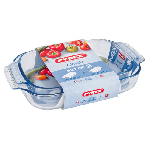 Pyrex Classic 2pc Medium Roast Set - Ocado