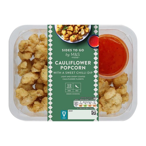 M&S Cauliflower Popcorn with Sweet Chilli Dip