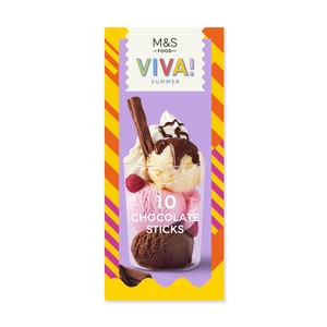 10 Chocolate Sticks 75g
