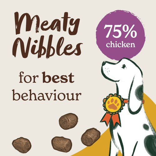 Forthglade Meaty Nibbles Natural Grain-Free Treats Chicken with Liver