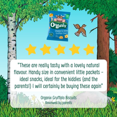 Organix Gruffalo Biscuits Toddler Snack Multipack 12+ Months