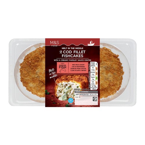 M&S Melt in the Middle Cod Fillet Fishcakes 