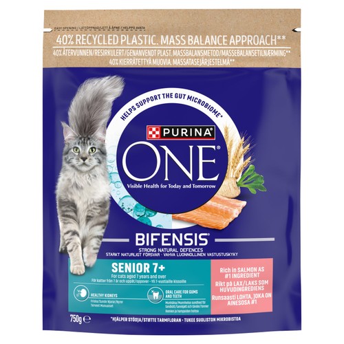 Purina One Senior 7+ Salmon Dry Cat Food