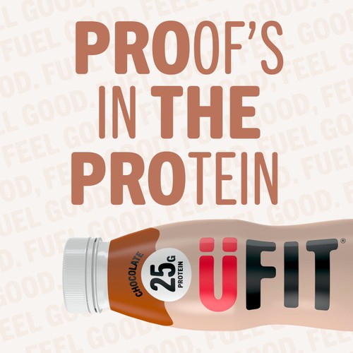 UFIT Chocolate 25g Protein Milkshake 
