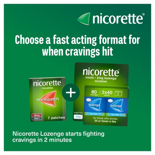 Nicorette Invisi 10mg Patch, (7 Patches), Quit Smoking Aid, Nicotine Patch