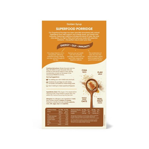 Naturya Superfood Porridge Golden Syrup