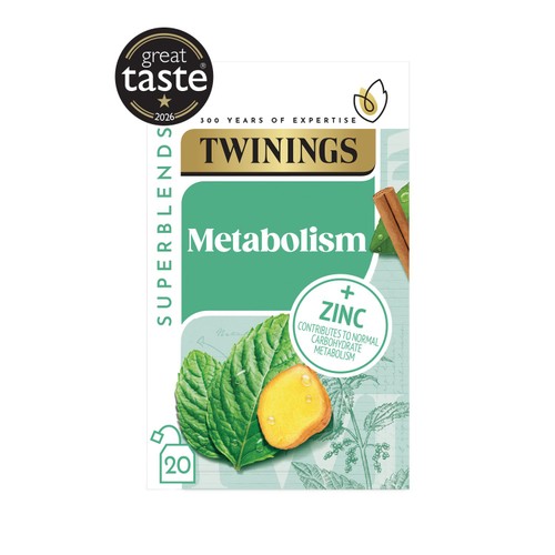 Twinings Superblends Metabolism with Peppermint, Spiced Green Tea & Nettle