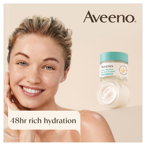 Aveeno Face Calm + Restore Triple Hydration Oat Cream