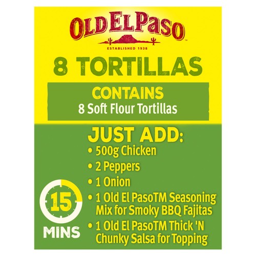 Old El Paso Flour Tortilla Fajita Wraps