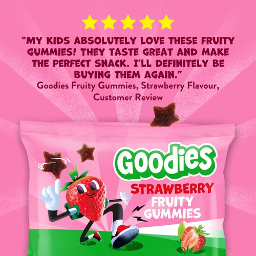 Goodies Strawberry Fruit Gummies Kids Snack