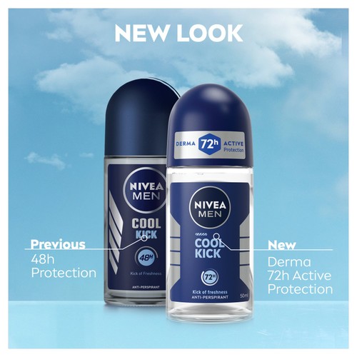 NIVEA MEN Cool Kick Anti-Perspirant Deodorant Roll-On