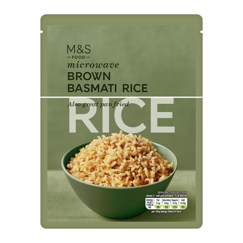 M&S Brown Basmati Microwave Rice