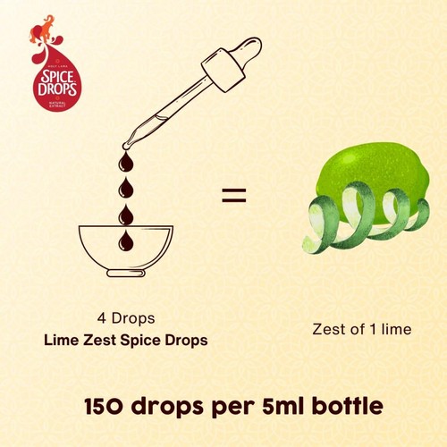 Spice Drops Concentrated Natural Lime Zest Extract