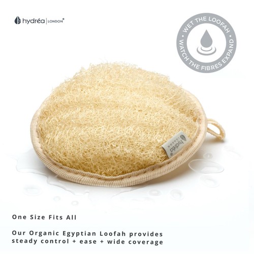 Hydrea London Organic Egyptian Loofah Dual Sided Body Pad