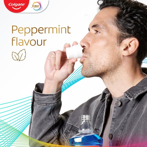 Colgate Total Advanced Plaque Protect Peppermint Mouthwash Alcohol Free