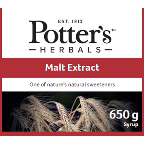 Potters Herbals Malt Extract Natural Sweetener Liquid 