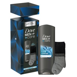 Dove M+C Cleanse + Care BW & Socks Gset