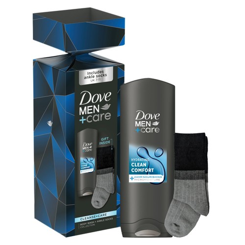 Dove M+C Cleanse + Care BW & Socks Gset