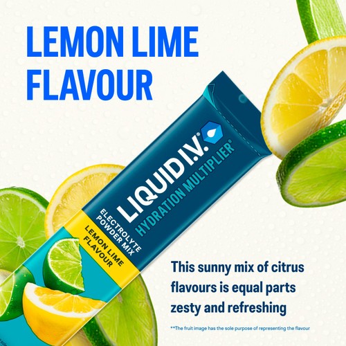 LIQUID IV Hydration Lemon Lime Electrolytes 