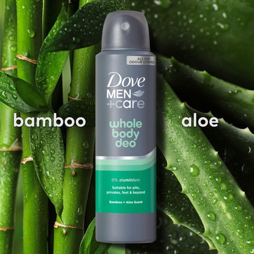 Dove Men+ 48h Whole Body Spray Deodorant Bamboo & Aloe