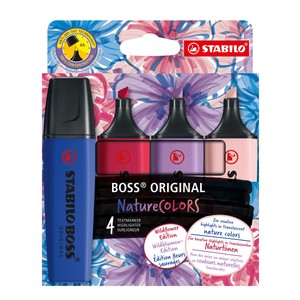 STABILO BOSS ORIGINAL NatureColors Wildflowers - Pack of 4