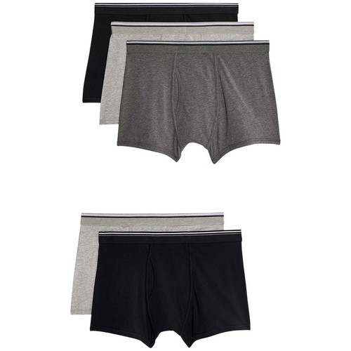 M&S Cotton Marl Trunks, Large, Grey