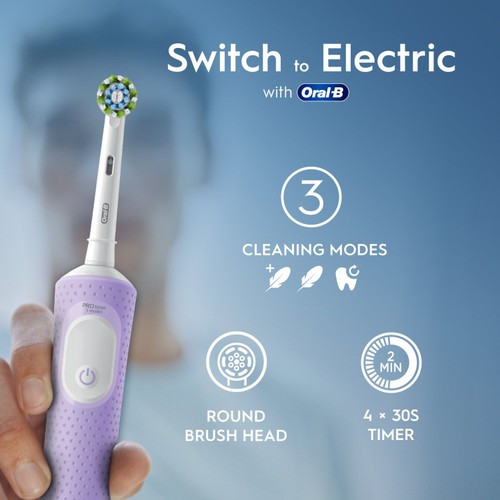 Oral-B Vitality PRO Lilac Toothbrush + Extra Refill Head