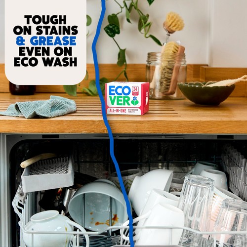 Ecover All-In-One Dishwasher Tablets, 24 Tablets