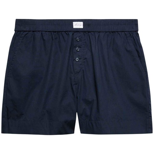 M&S Womens Pure Cotton Pyjama Short,10, Navy