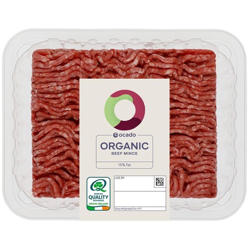 Ocado Organic Beef Mince 15% Fat
