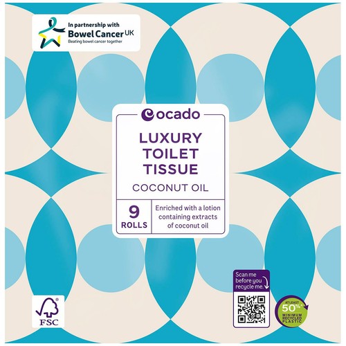 Ocado Luxury Coconut Oil Toilet Tissue