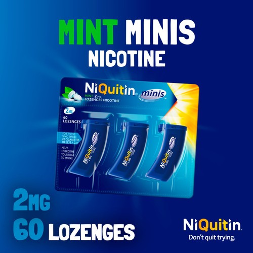 NiQuitin Mint 2mg Lozenges Nicotine 60 Lozenges