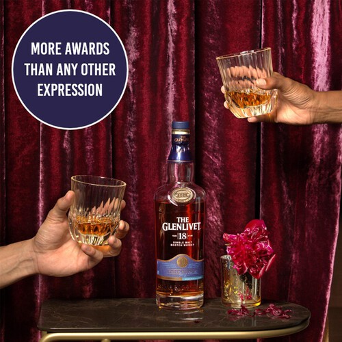 The Glenlivet 18 Year Old Single Malt Scotch Whisky With Giftbox