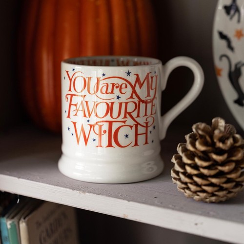 Emma Bridgewater Halloween Toast Favourite Witch 1/2 Pint Mug