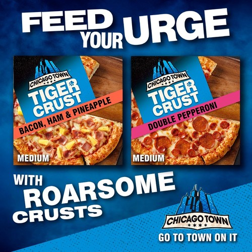 Chicago Town Tiger Crust Ham, Bacon & Pineapple Pizza