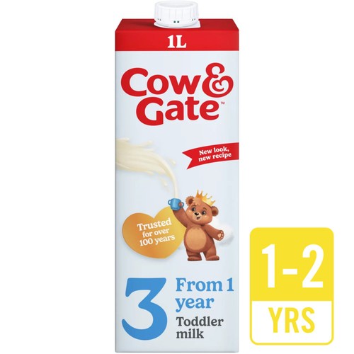Cow & Gate 3 Toddler Milk Formula Liquid Ready to Feed 1-3 Years
