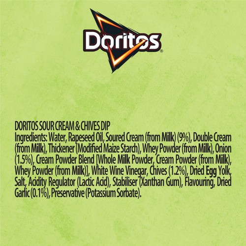 Doritos Cool Sour Cream & Chive Dip