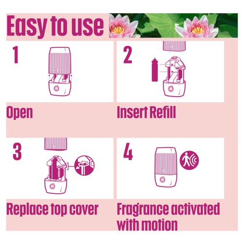 Glade ONE Sense & Spray Holder & Refill Relaxing Zen Air Freshener