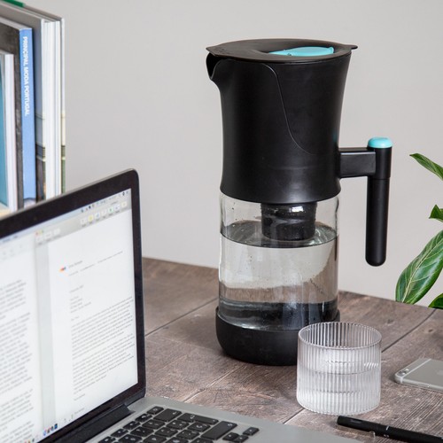 Phox Water V2 2.2L Glass Water Filter Jug & 3 Month Clean Filter Pack