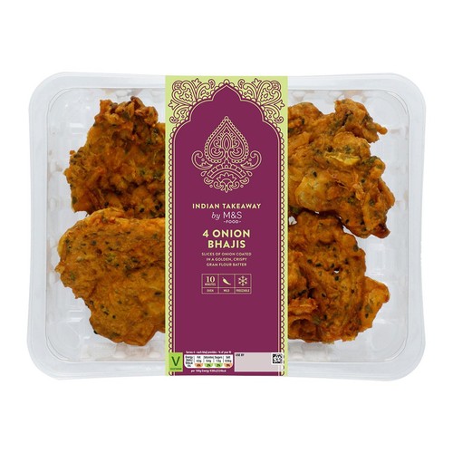 M&S 4 Onion Bhajis