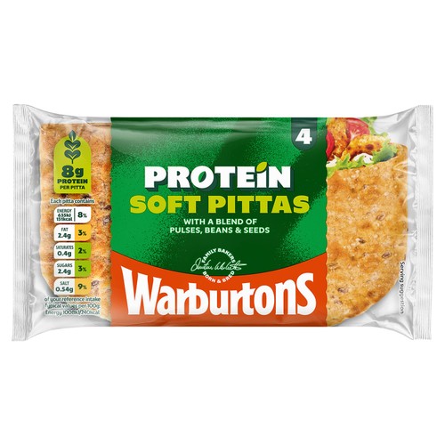 Warburtons 4 Protein Pittas
