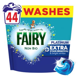 Fairy Platinum Non-Bio Pods Washing Liquid Capsules 30 Washes