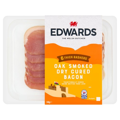 Edwards Thick Oak Smoked Dry Cured Bacon