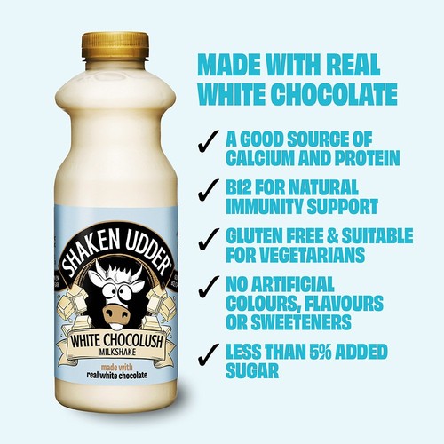 Shaken Udder White Chocolush Chocolate Flavoured Milkshake